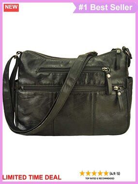 Soft PU Leather Shoulder Bag Crossbody Purse Lightweight Hobo Handbag